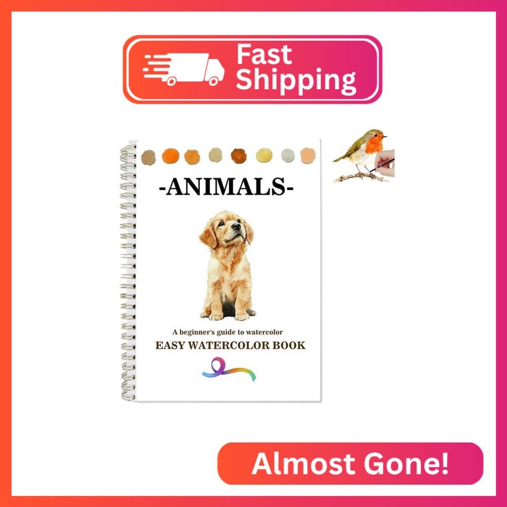 Watercolor Workbooks Coloring Book Beginner Friendly Painting Kit Easy Nature Sc