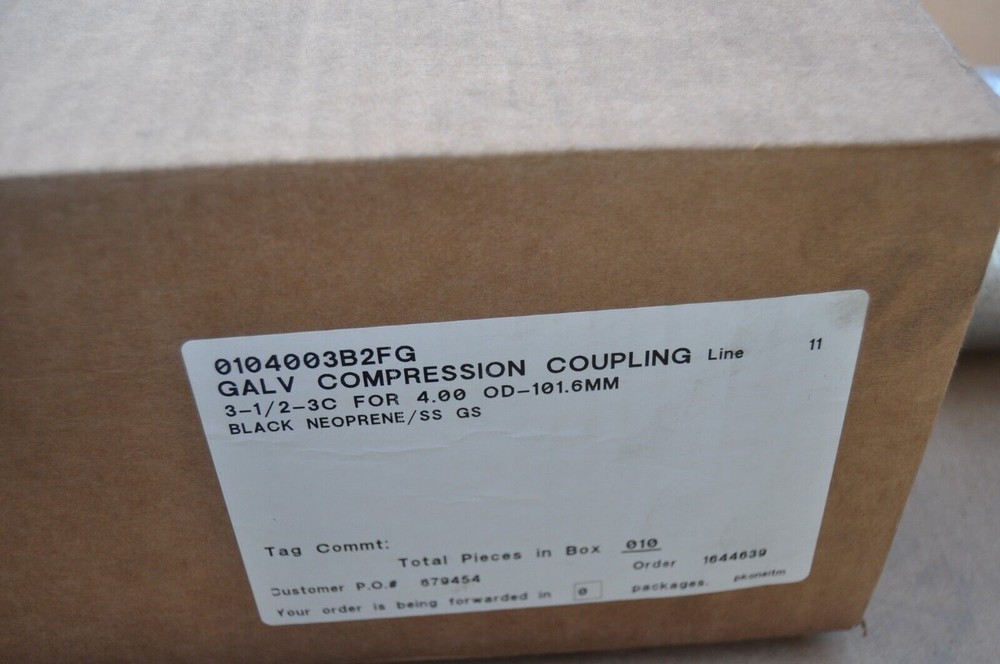 New Morris Coupling 3 1/2 -3C Galvinized Compression Coupling Fits 4IN OD Pipe