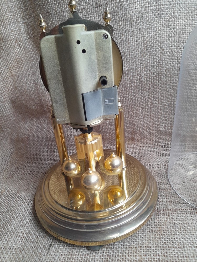 vintage Kundo Quartz Clock Germany Gold Colour