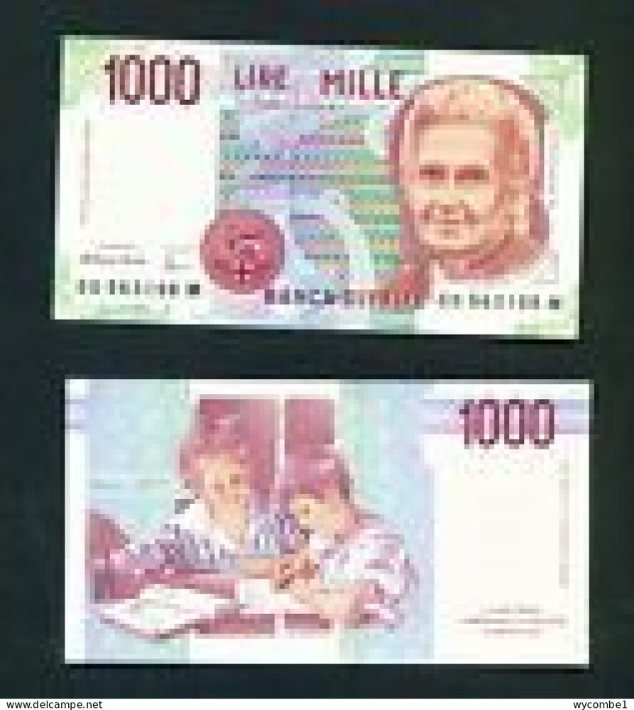 ITALY - 1990 1000 Lira UNC Banknote