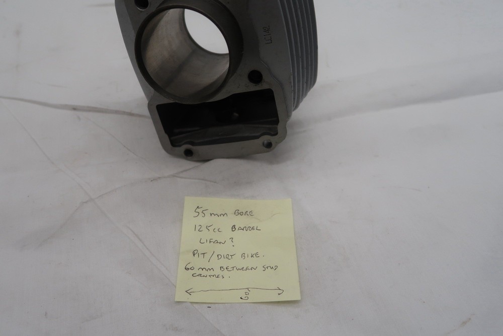 125cc Cylinder Barrel with 55MM bore and 60mm between stud centres