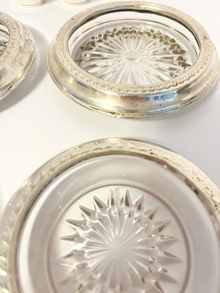 Sterling Silver Coasters & Sterling Silver Salt & Pepper Shakers