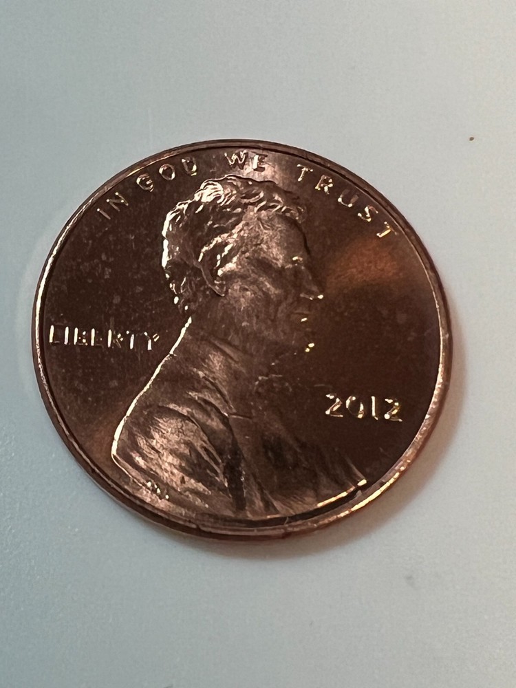 2012 1¢ WDDR-002 Lincoln Shield Cent Error Penny Coin