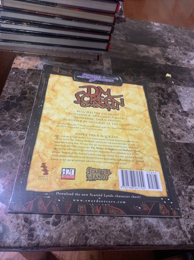 Scarred Lands DM Screen (Sword Sorcery)