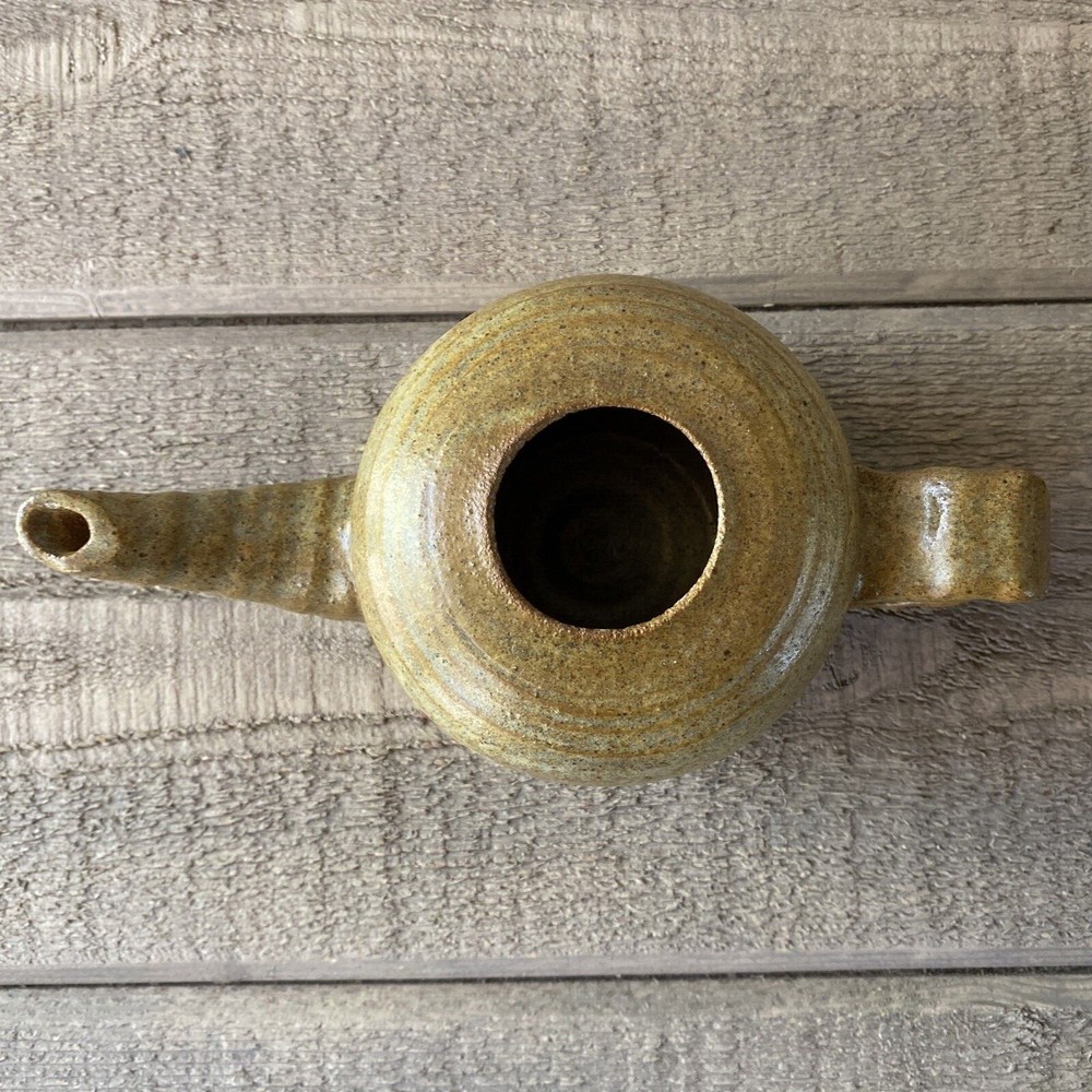 Studio Art Pottery Teapot Single Serving Signed Kruger
