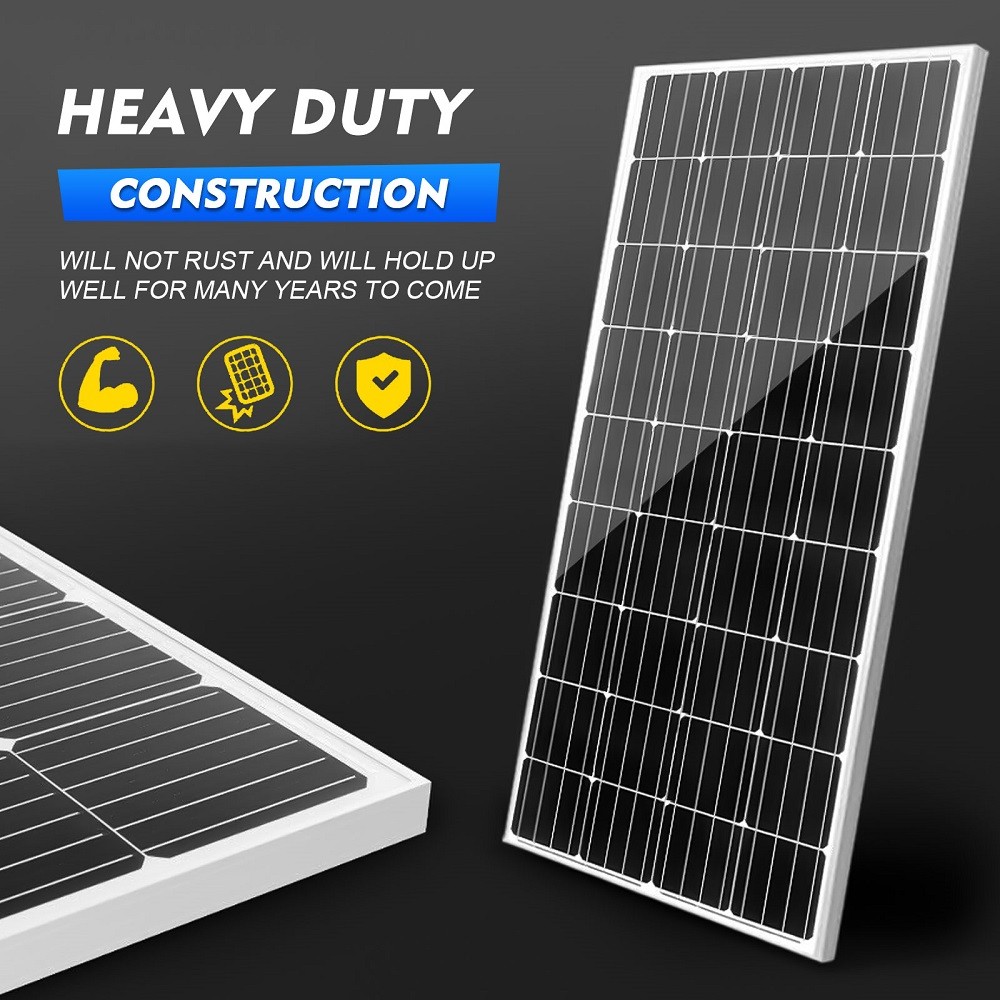 200W 12V Solar Panel High Efficiency Moncrystalline Module RV Off Grid System