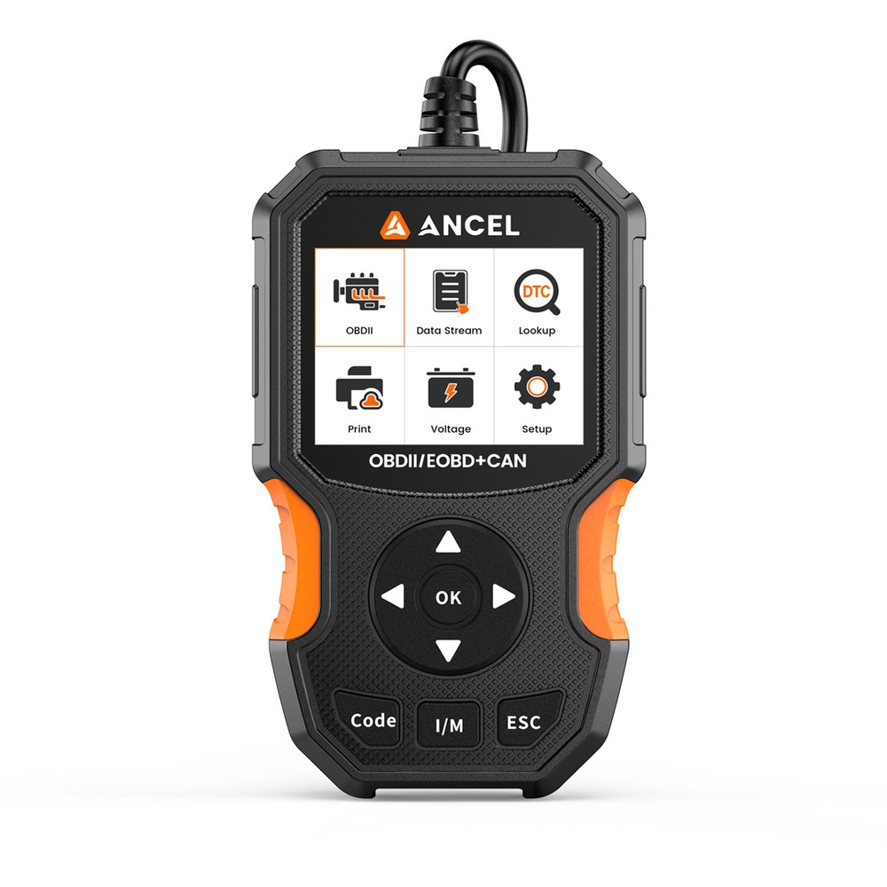 ANCEL Diagnostic Tool 12V Battery Test & Engine Fault Code Reader OBD2 Scanner