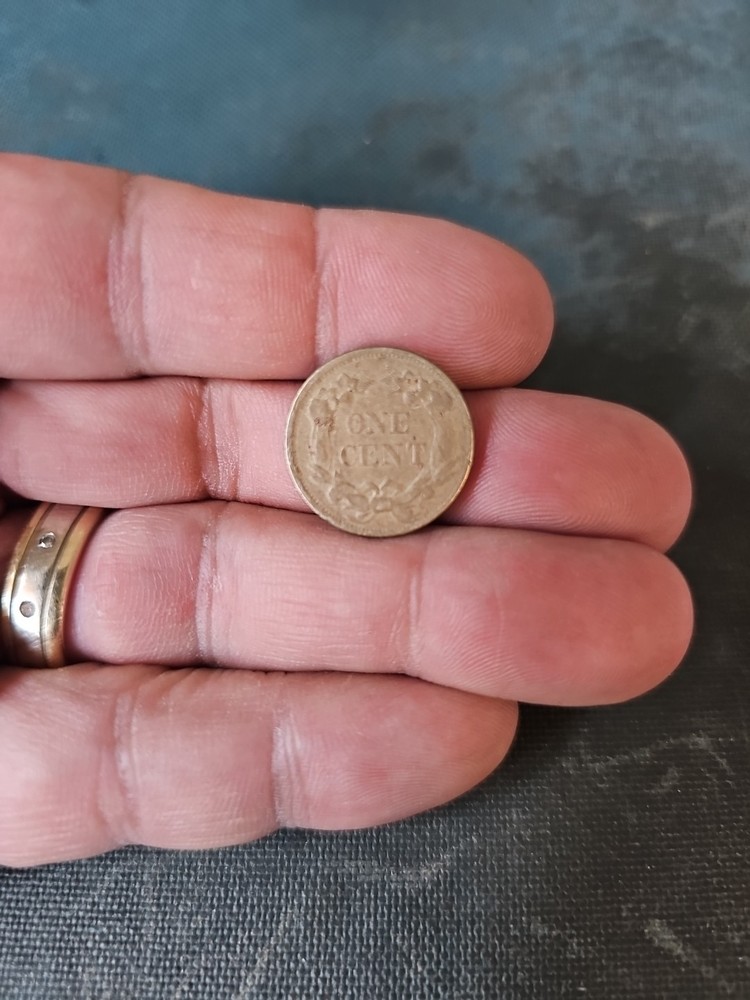 1858 Flying Eagle Cent - Rich Front & Back, XF Details