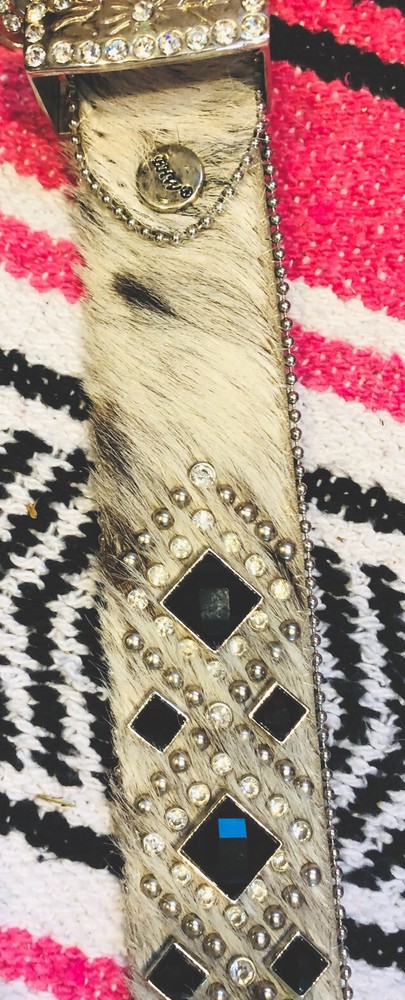 BHW belt Cowhide & Rhinestones size Xs