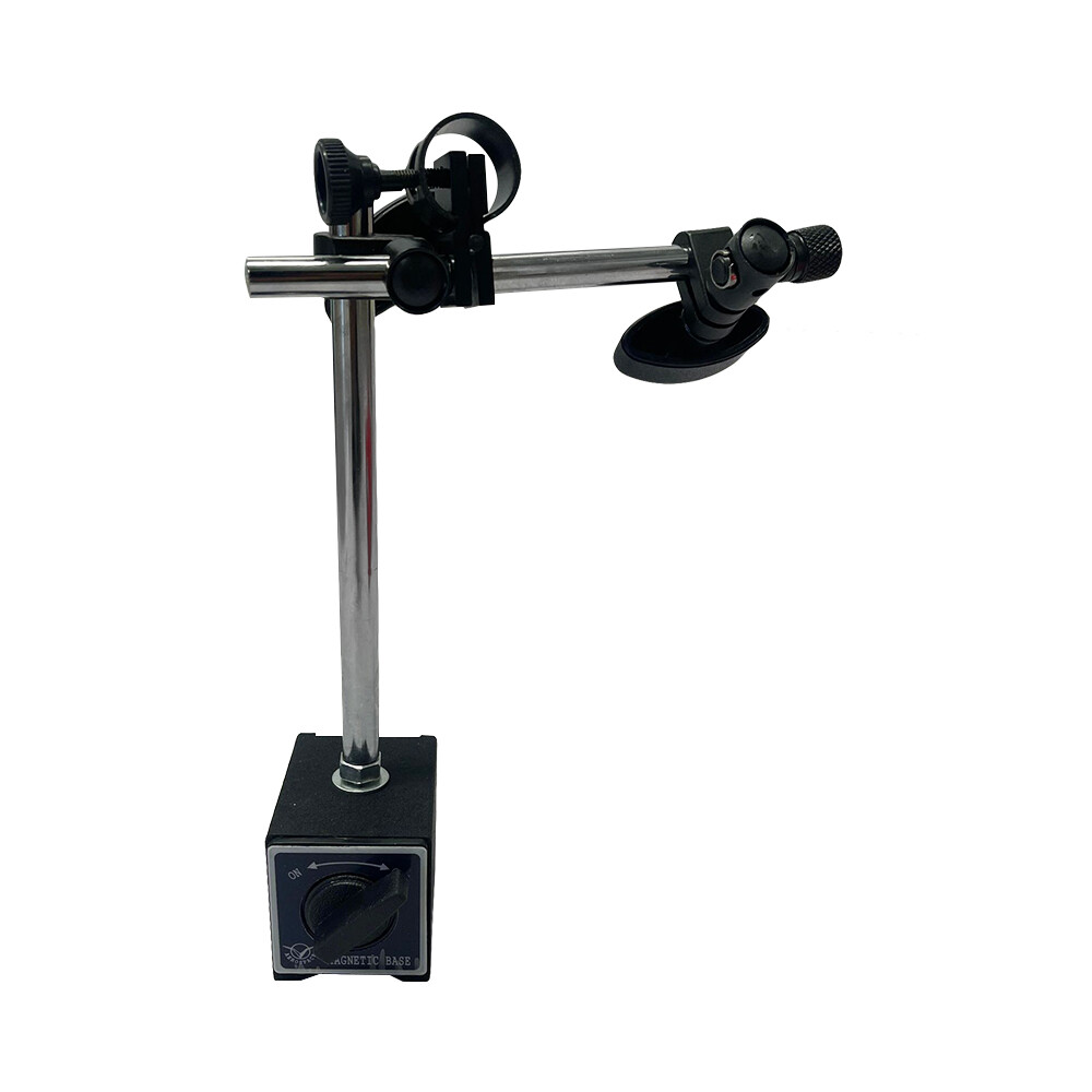 0-1'' Dial Indicator With 130 Lbs Fine Adjustment Magnetic Base Lug Back Grad