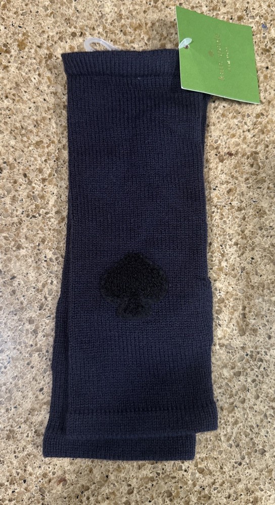 Kate Spade New York Solid Spade Armwarmers Adriatic Blue NWT B15