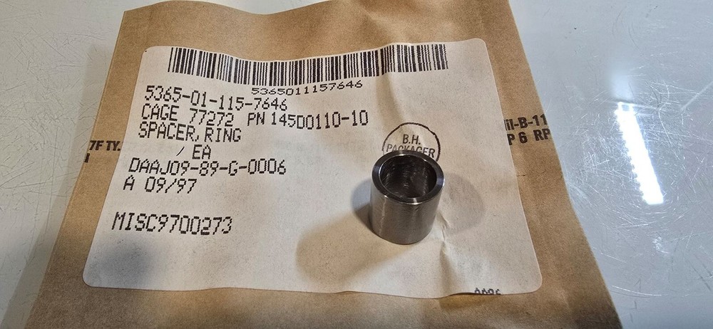 BOEING HELICOPTER SPACER RING 145D0110-10 5365-01-115-7646 CH47