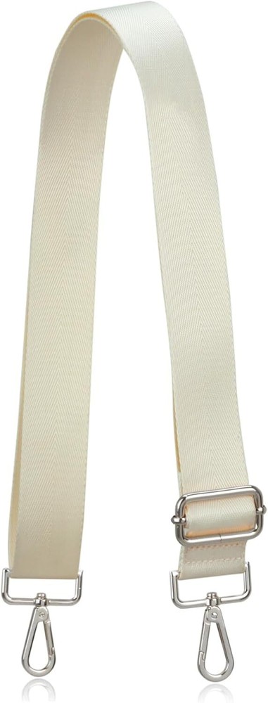 Allzedream Wide Purse Strap Replacement Floral White,silver Hardware