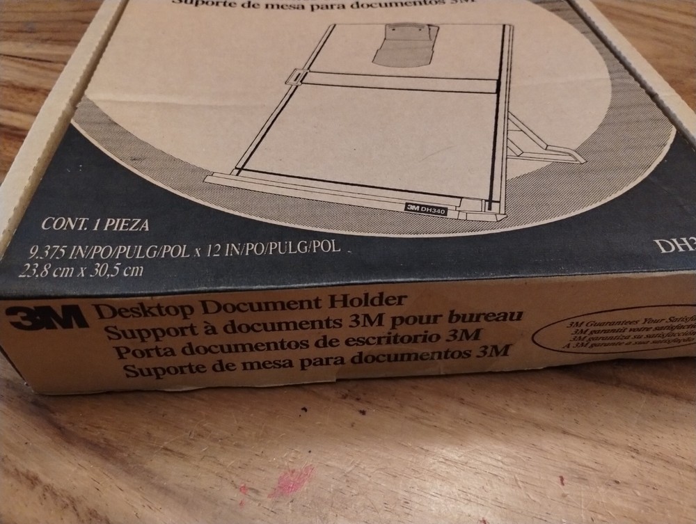 🆕 3M DH340MB Desktop Document Holder with Adjust Clip, 150 Sheet Capacity NIB
