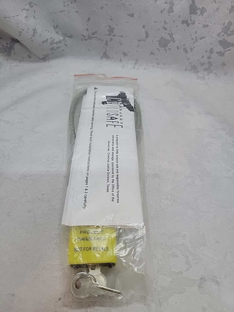 Project Child Safe Firearm Lock 2 Keys With Instructions New