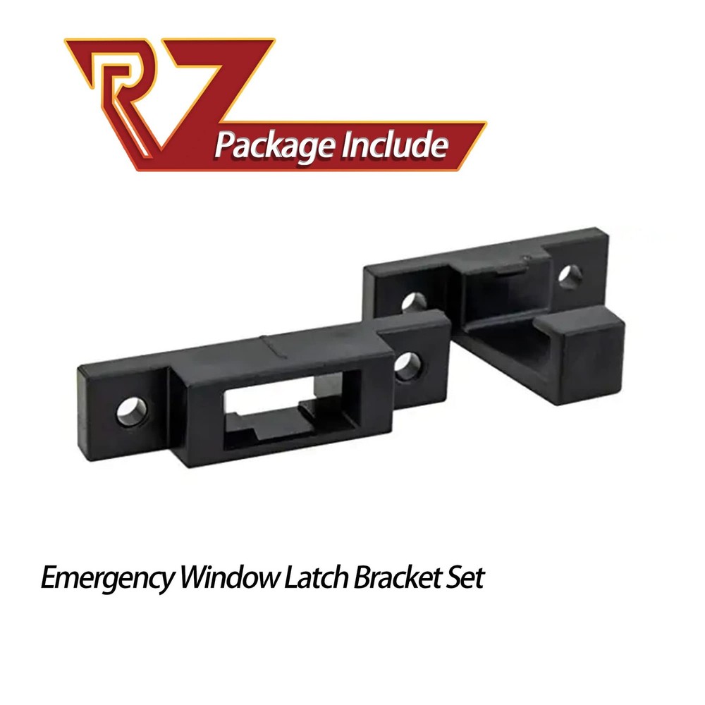 RV EXIT Window Latch Bracket, RV Emergency EXIT Window Latch Holder, Black EXIT