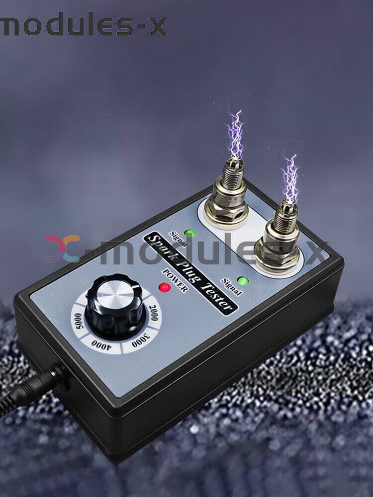 Dual Hole 12V Car Spark Plug Tester Ignition Plug Analyzer Diagnostic Detector