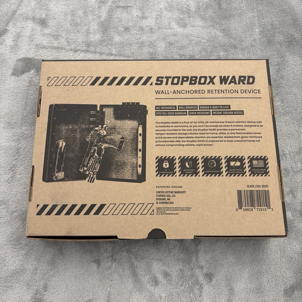 StopBox Ward Wall Anchored Retention Device Don't Tread On Me