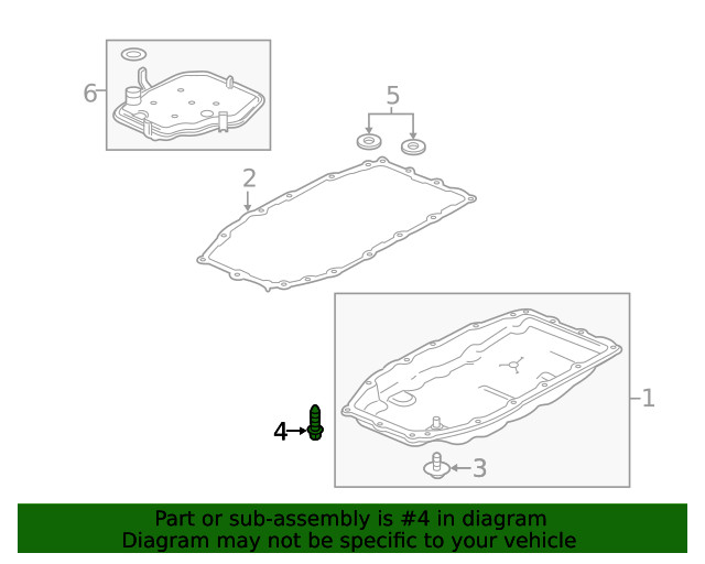 Genuine GM Trans Pan Bolt 11548404
