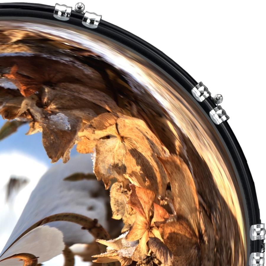 Custom 22" Kick Bass Drum Head Graphical Image Front Skin Ball 4