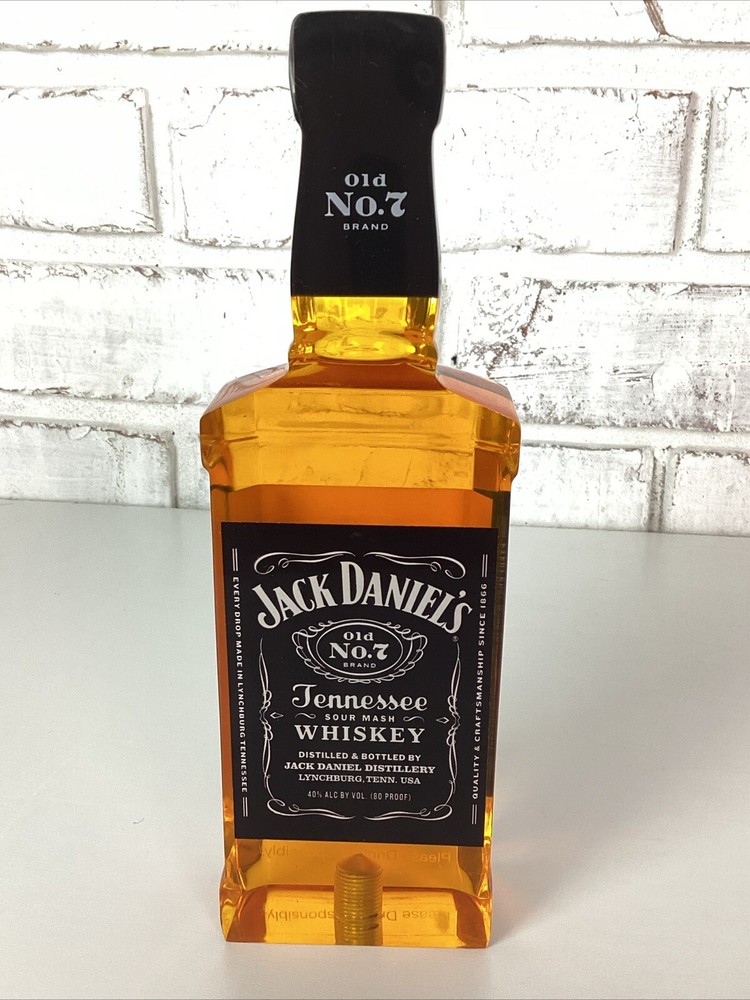 Jack Daniels Whiskey Acrylic Tap Pull Handle Bar Accessory RARE