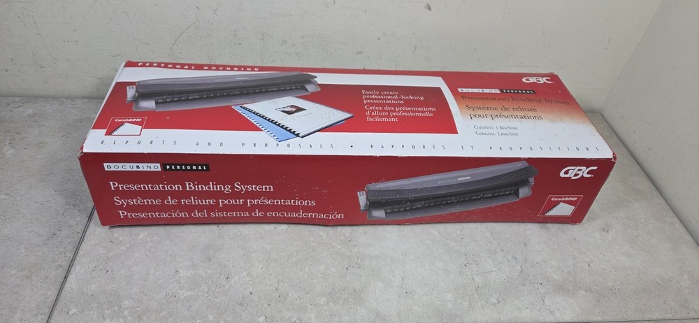 GBC Docubind Personal Presentation Binding System Machine Book Binder  #7704100