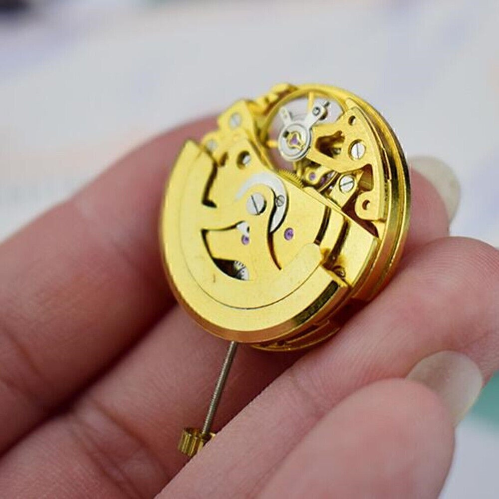 Gold Skeleton 2004 Movement Radiation Pattern Fully Automatic Watch Movement