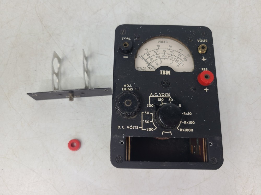 Vintage IBM Voltmeter OHM Meter Model MT-7 Multimeter Bundle