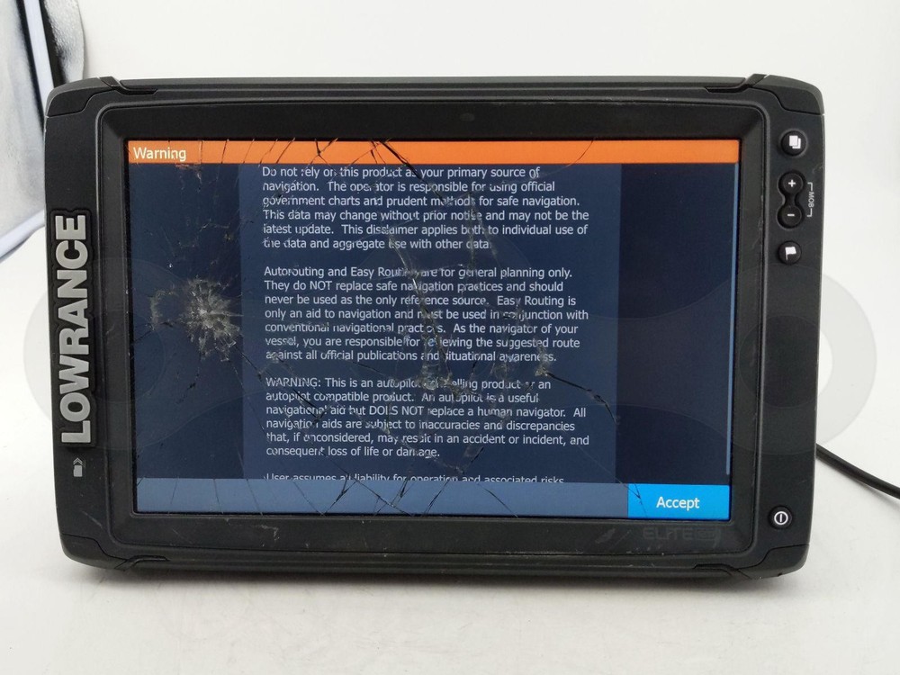 LOWRANCE ELITE 12 TI2 SONAR BOAT CHARTPLOTTER 12" GPS DISPLAY SCREEN HEAD UNIT