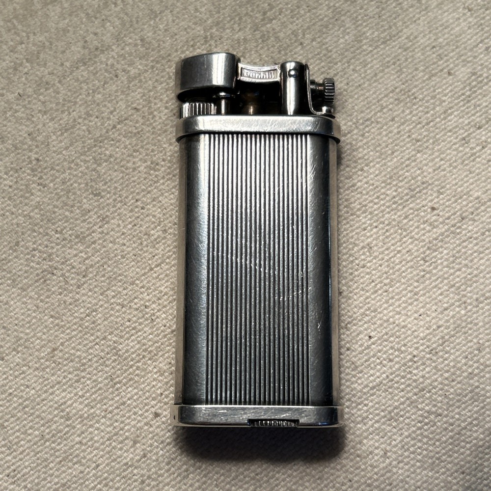 Vintage Dunhill Unique Silver Black Lighter