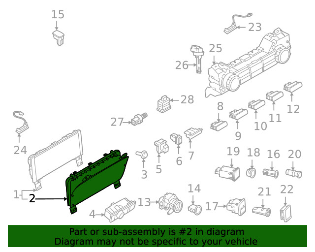 Genuine Ford Instrument Panel Lens ML3Z10890A