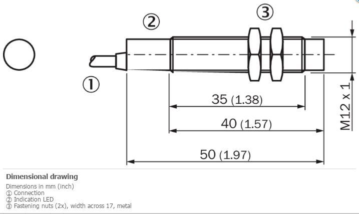 SICK IM12-08NPO-ZW1 Cylindrical thread design,PNP #