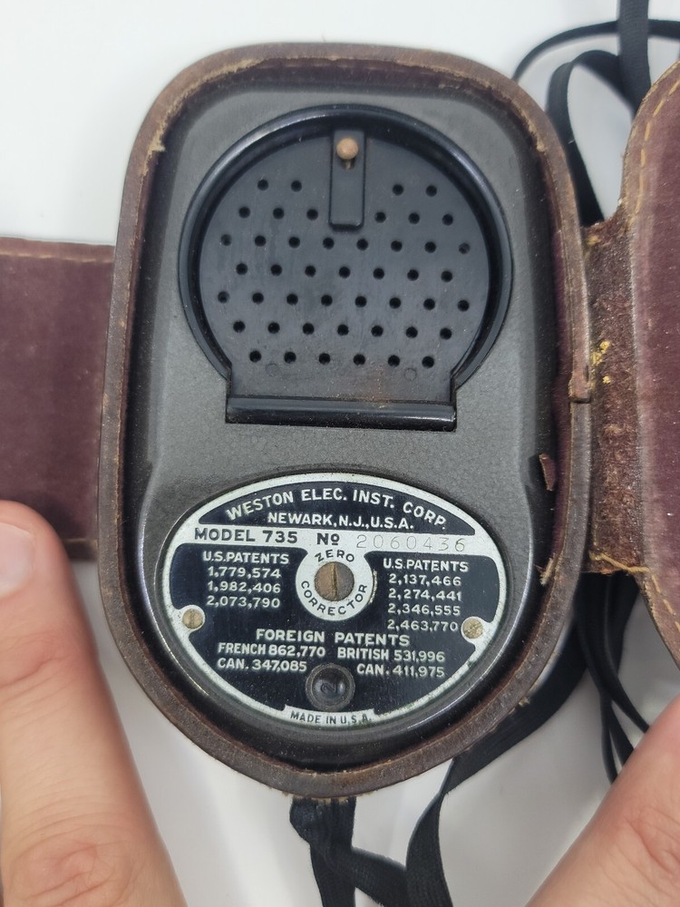 Weston Master II Camera Universal Exposure Light Meter & Leather Case VINTAGE