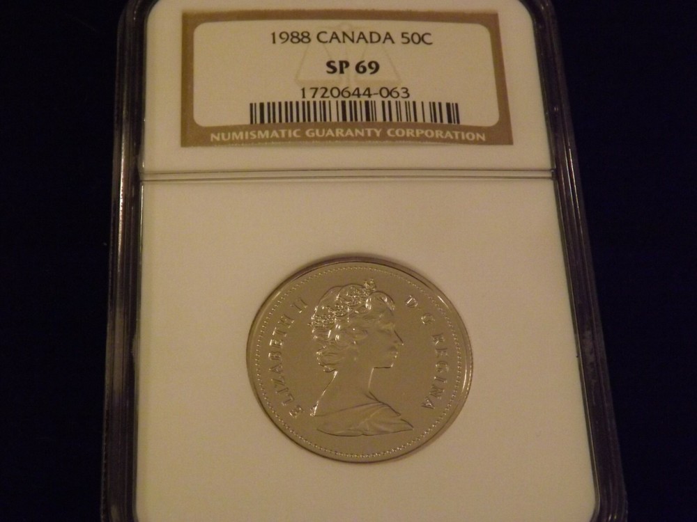 1988  50c    Canada     NGC  SP 69