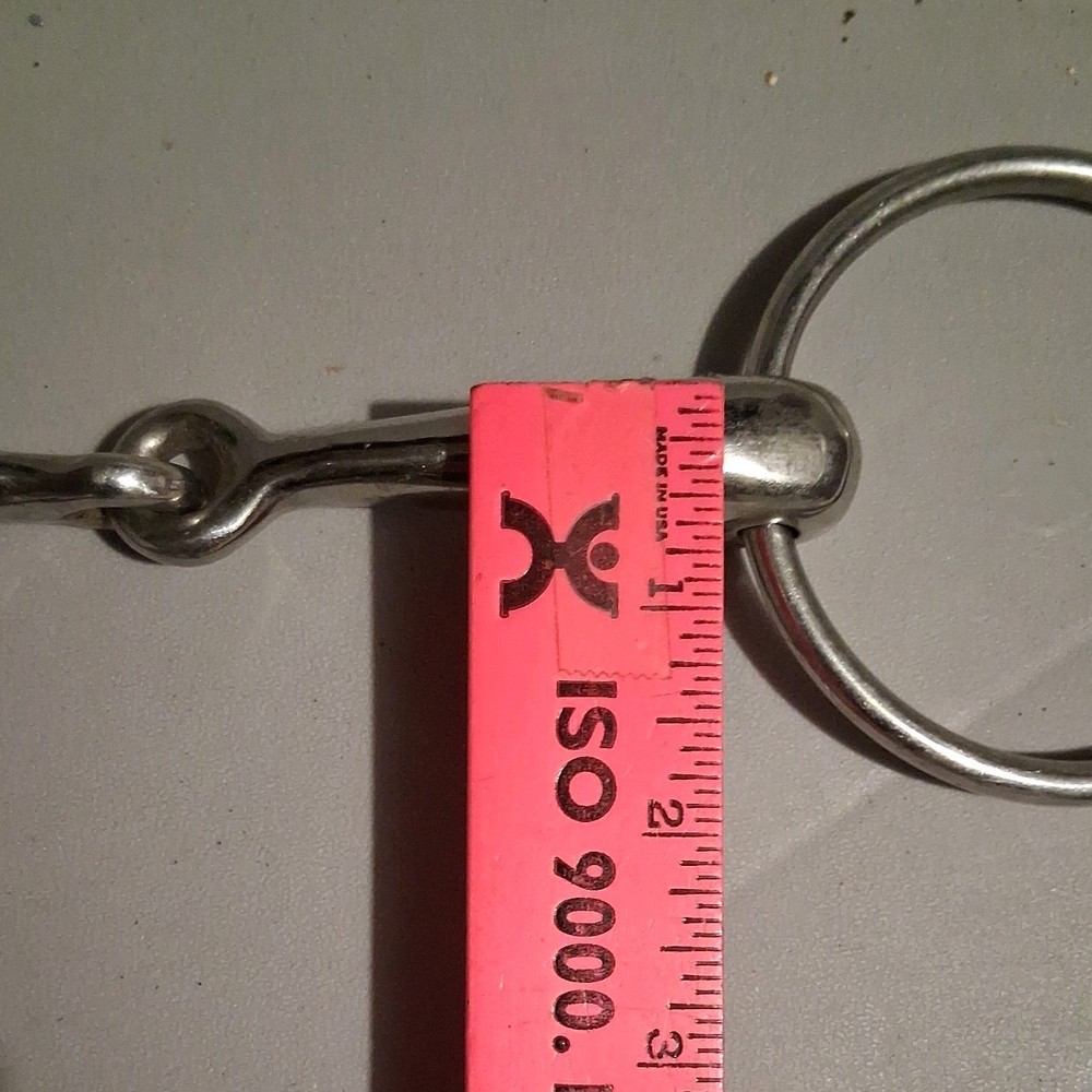English, 'Metalab, O-Ring, Snaffle Horse Bit, 6"