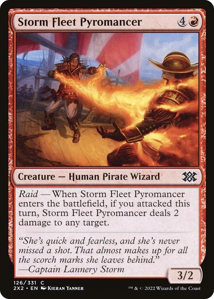 Storm Fleet Pyromancer Double Masters 2022 126 MTG LP