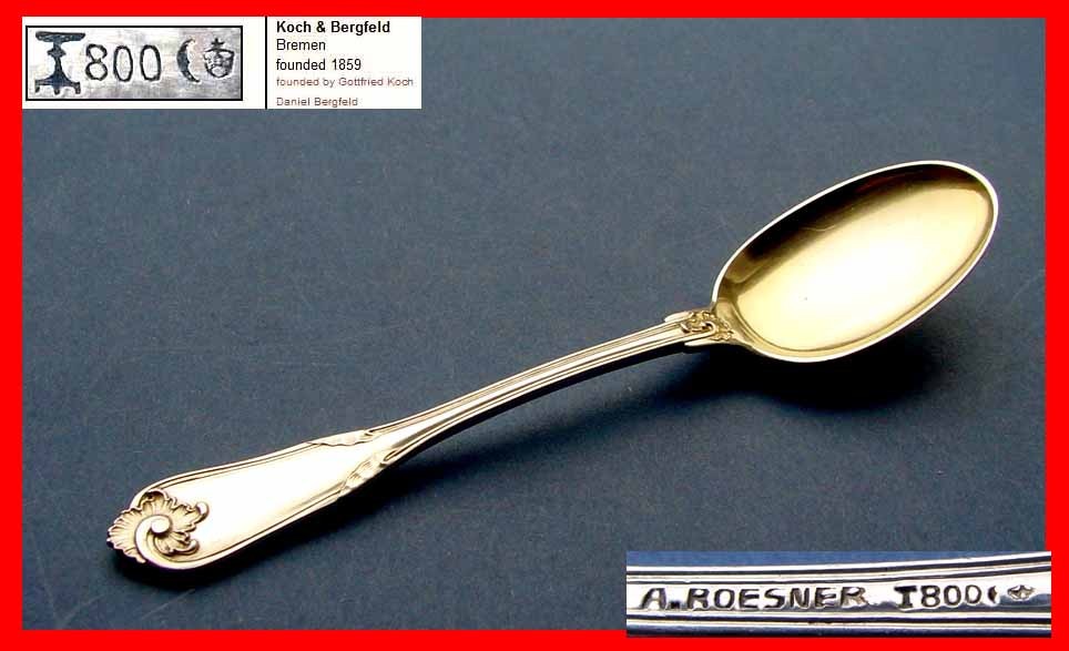 Spoon by Koch & Bergfeld, 800 Silver C382