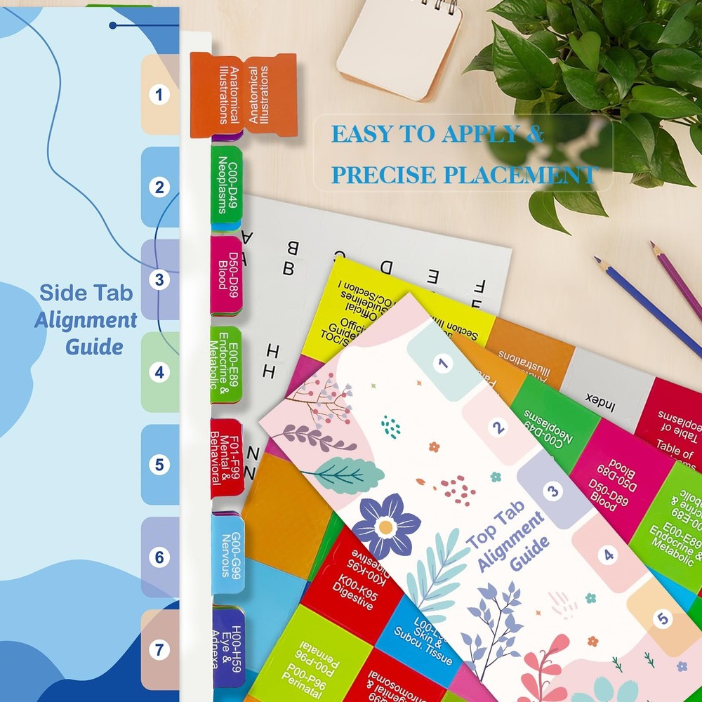 Index Tabs for ICD-10-CM 2025 AAPC Version, Complete Book Set with...