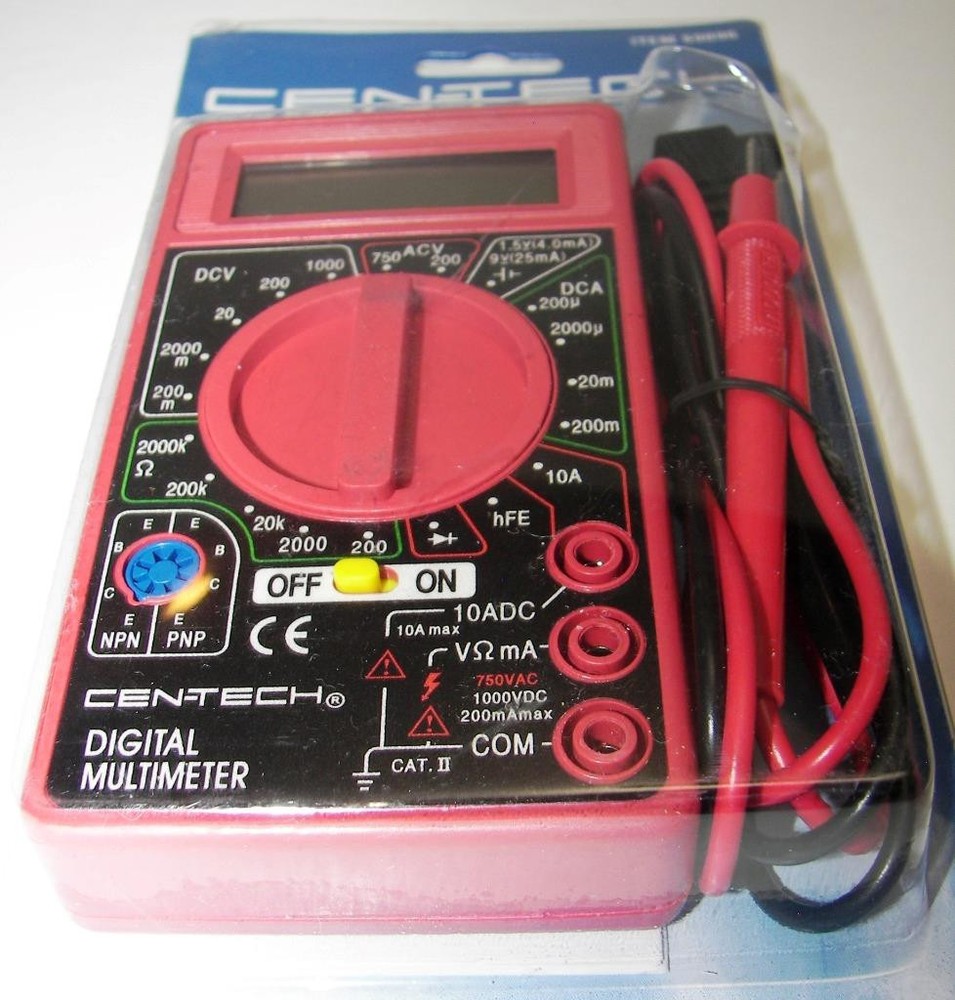 New Cen-Tech (7) Function Digital Multimeter, Electronics, Voltage Current -EL1