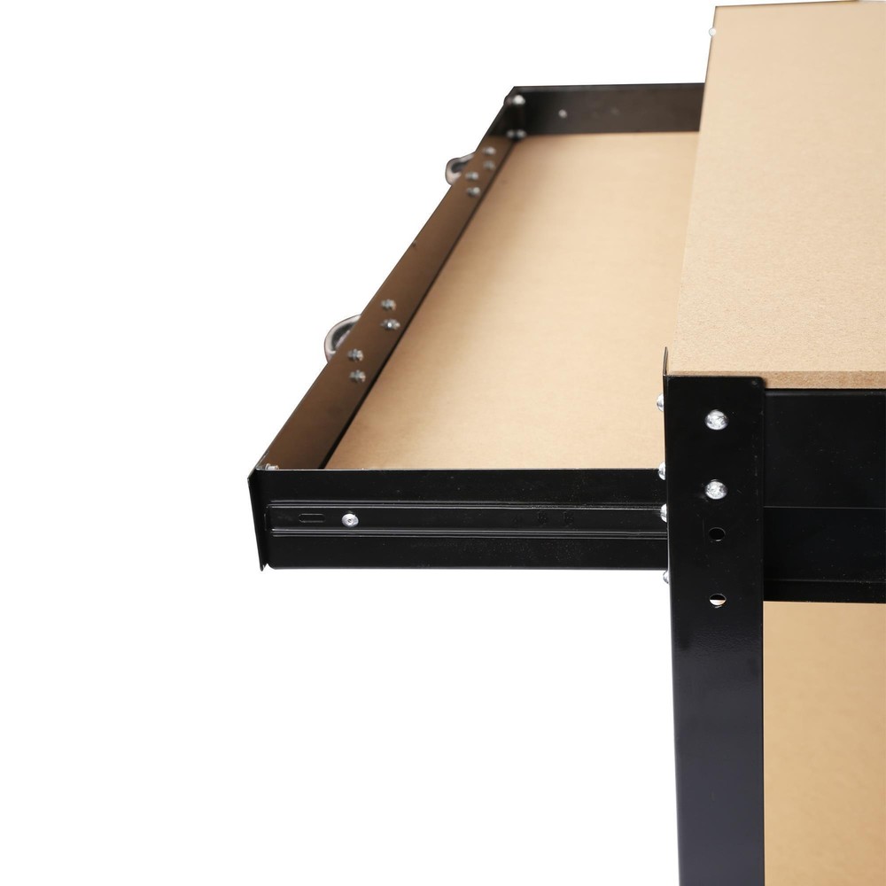 Work Table Tool Storage Work Bench for Home Workshop with Peg Board / Drawers