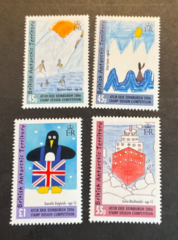 Stamps British Antarctic Territory Scott #365-8 never hinged