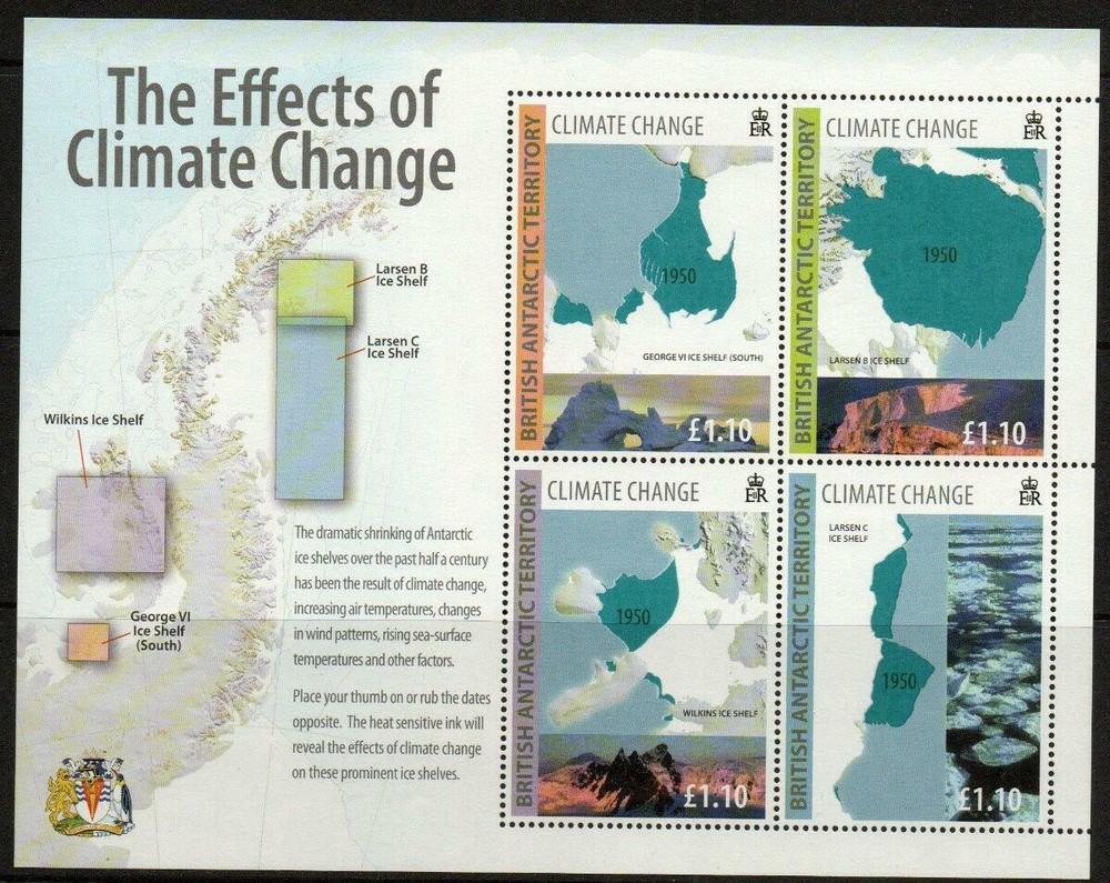 BRITISH ANTARCTIC TERRITORY 2009-SGMS510 CLIMATE CHANGE  MNH