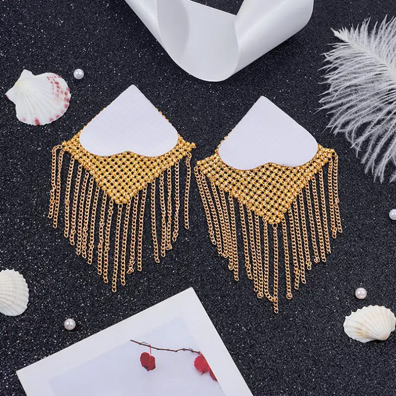 Sexy Nipple Covers Pasties Gold Sequins