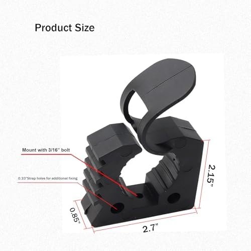 Shovel Holder & Tool Mount, Quick-Release Molle Panel Clamps for Small - 4 Pack