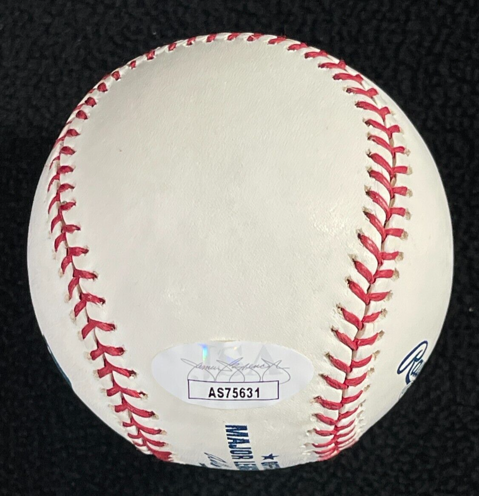 Edwar Ramirez Signed New York Yankees OML Baseball JSA COA