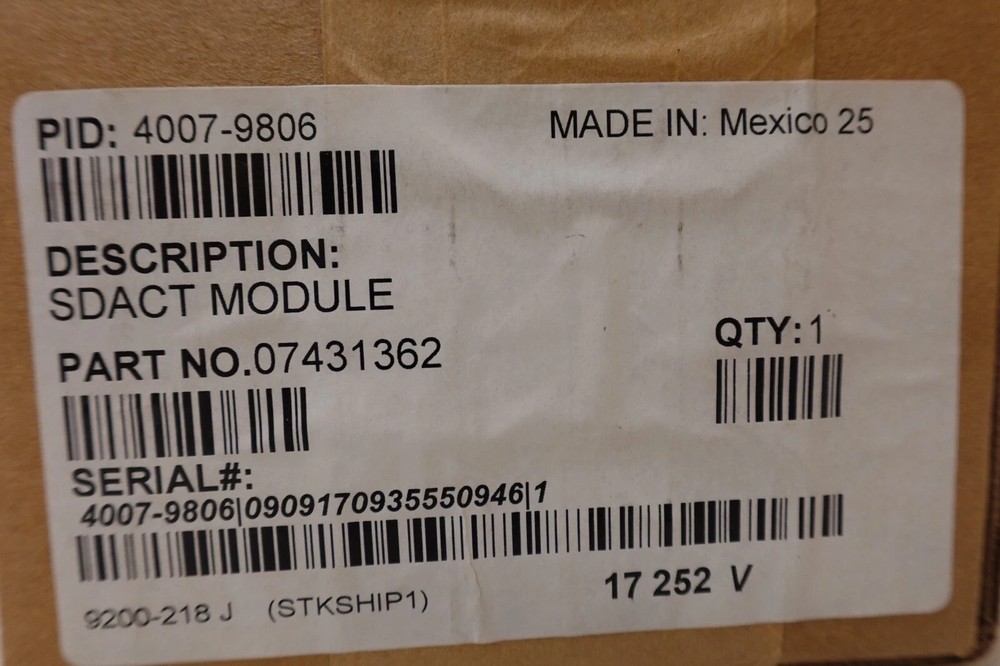 Simplex 4007-9806 / 07431362 SDACT Module Serial Digital Alarm Comm. Transmitter