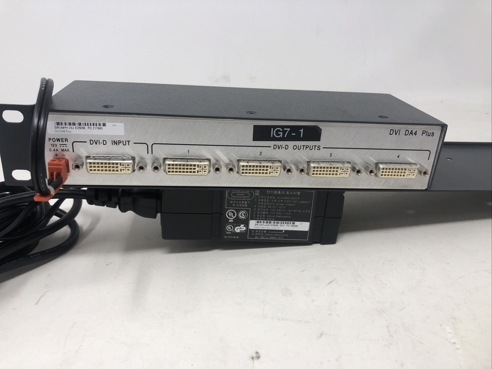 EXTRON DISTRIBUTION AMPLIFIER DVI DA4 PLUS PREOWNED G3D