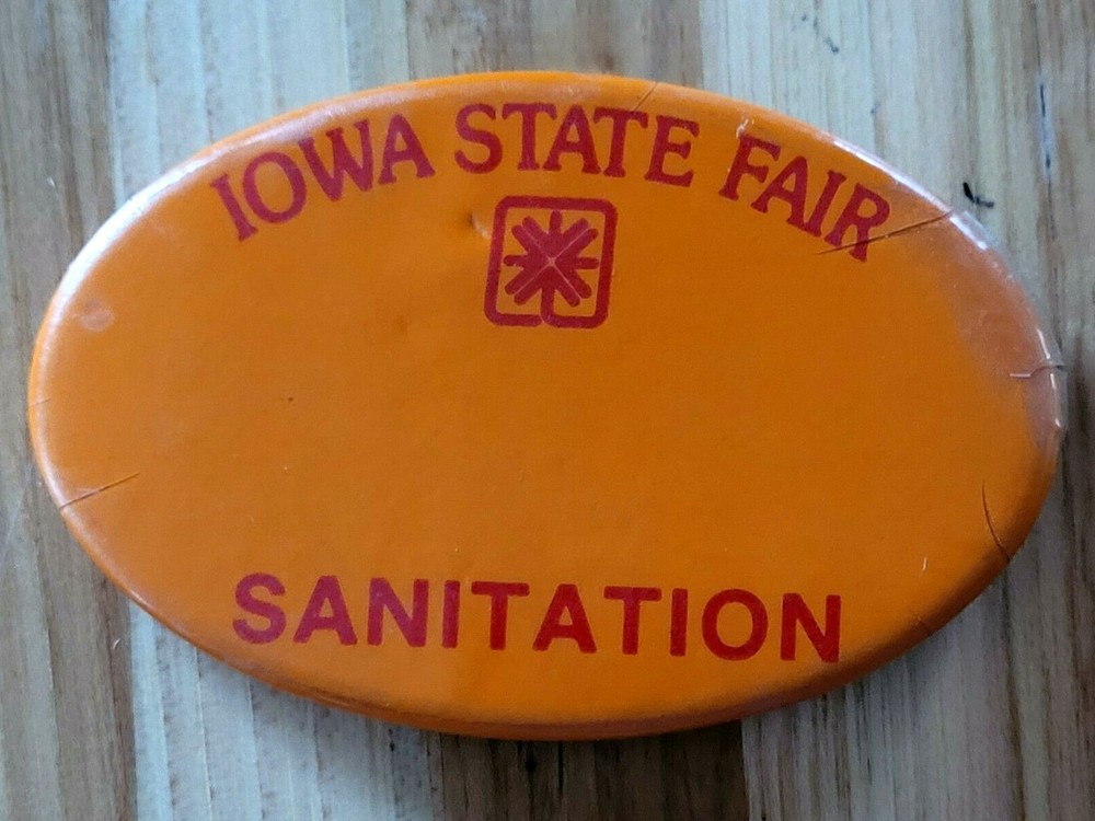 IOWA STATE FAIR Vintage Pinback Button