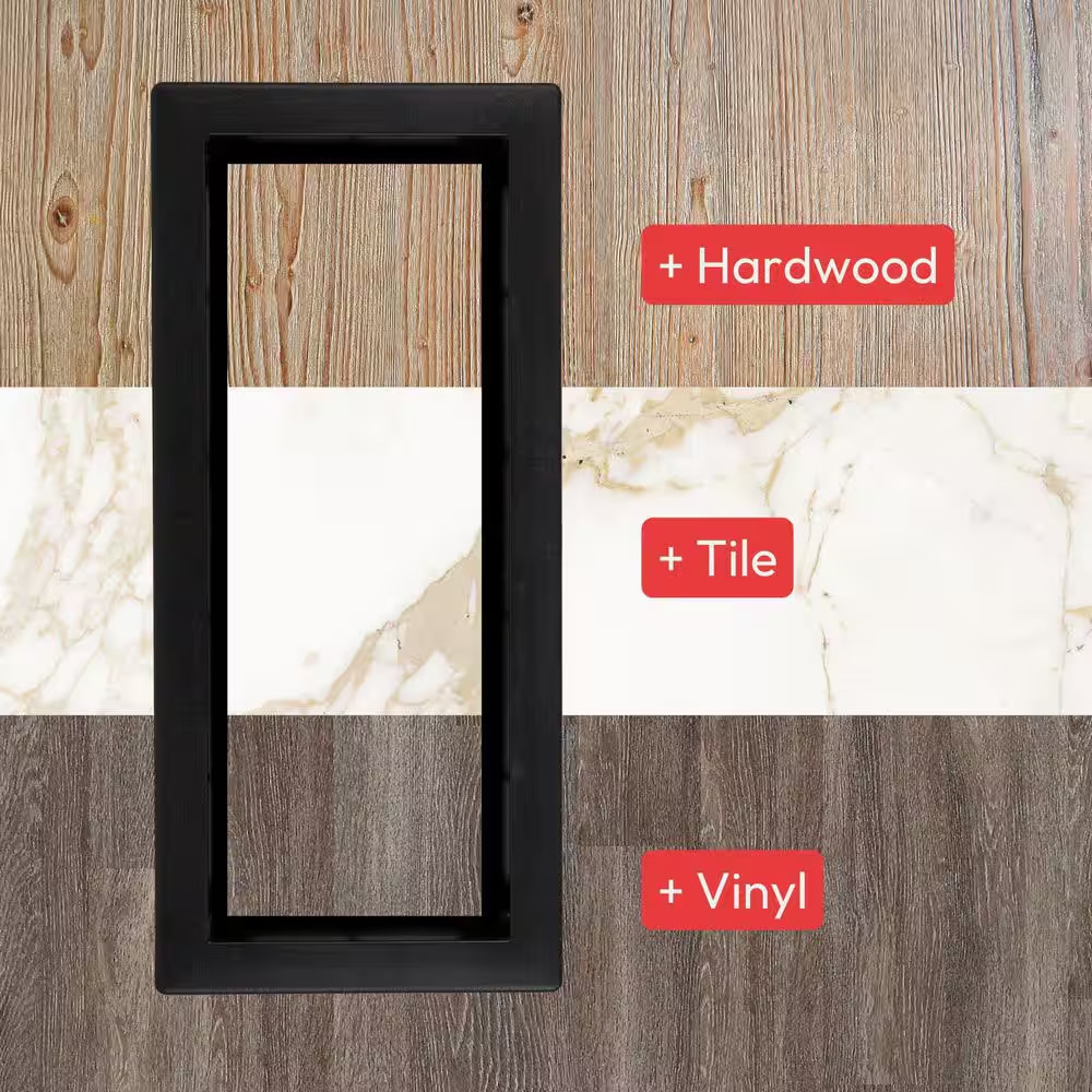 Framed Floor Vent (Lite) 4 In. X 10 In. White