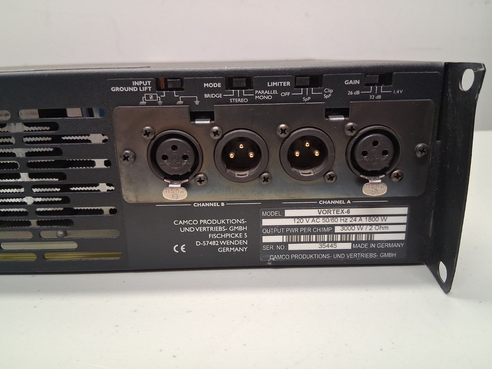Camco Vortex 6 6000 Watt Amplifier